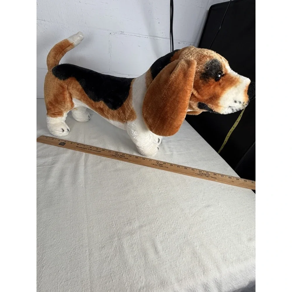 Melissa & Doug Basset Hound Plush Dog Stuffed Animal Floppy Ears Realistic Toy